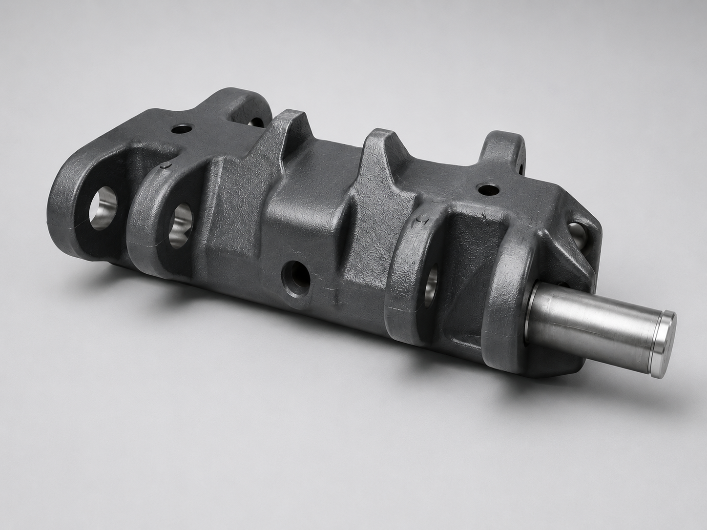 Gray crawler undercarriage pin assembly