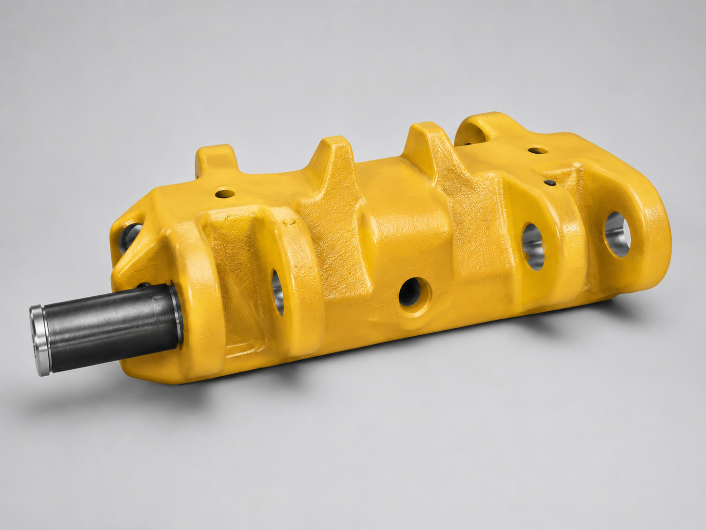 Yellow crawler undercarriage pin assembly